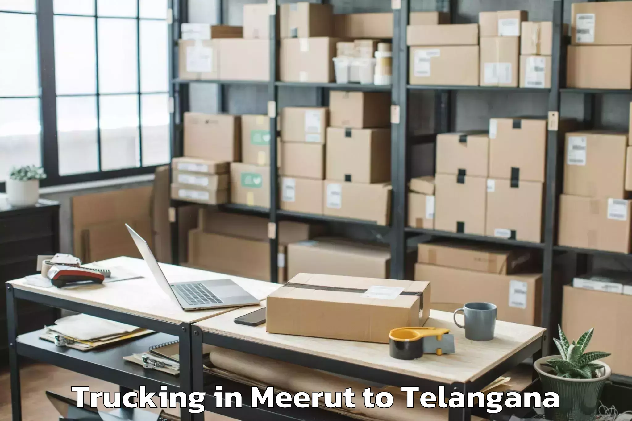 Leading Meerut to Papannapet Trucking Provider